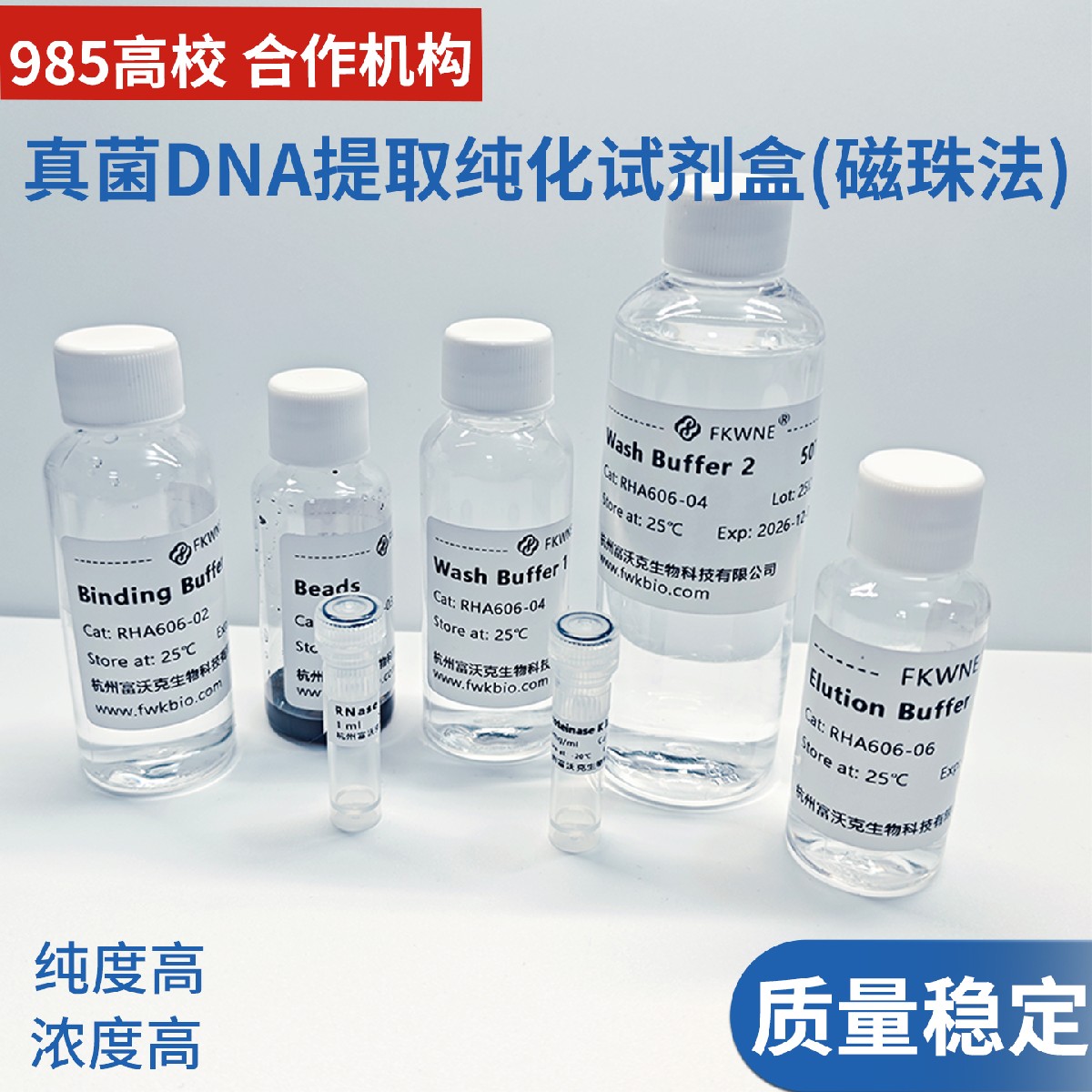 真菌DNA提取纯化试剂盒磁珠法 DNA/RNA提取 科研试剂 可免费开票